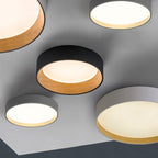 Arisha Moderne LED Plafoniere Metallo Bianca/Grigia/Nera Rotonda