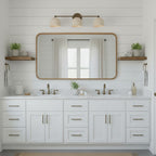 Applique da Parete in Ottone Chroma Dome per Bagno Moderno