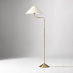 Lampada da Terra con Paralume in Lino Lieve per Soggiorni Moderni