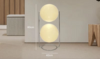 LumiSphere Art Deco LED Bol Lampada da Terra