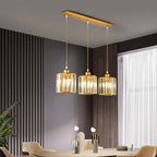 Vina Moderno Cluster Lampadario in Vetro, Nero/Oro