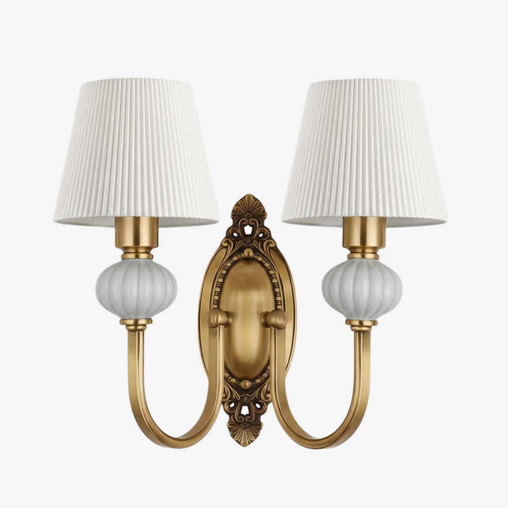 Lampada da Parete Lodge Ceramica&Tessuto&Metallo
