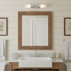 Applique da Bagno Contemporanea a Tubo in Vetro Doppio Elite