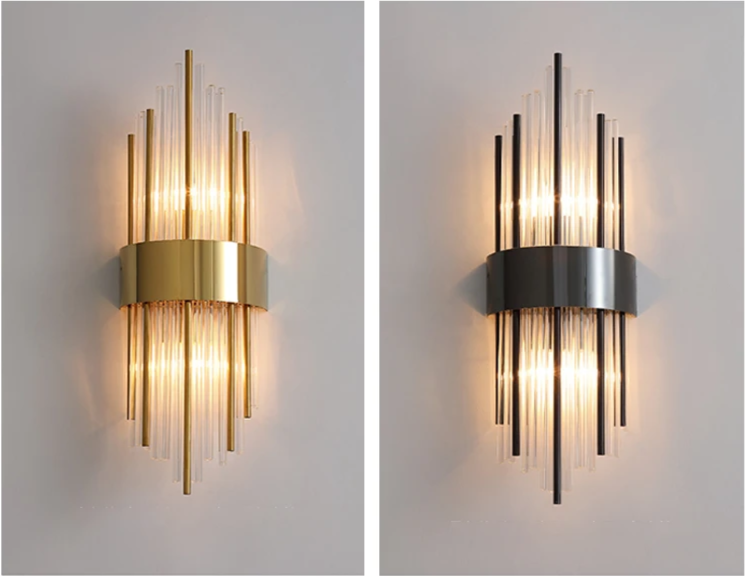 AuriLux Nordic Lampada da Parete in Cristallo