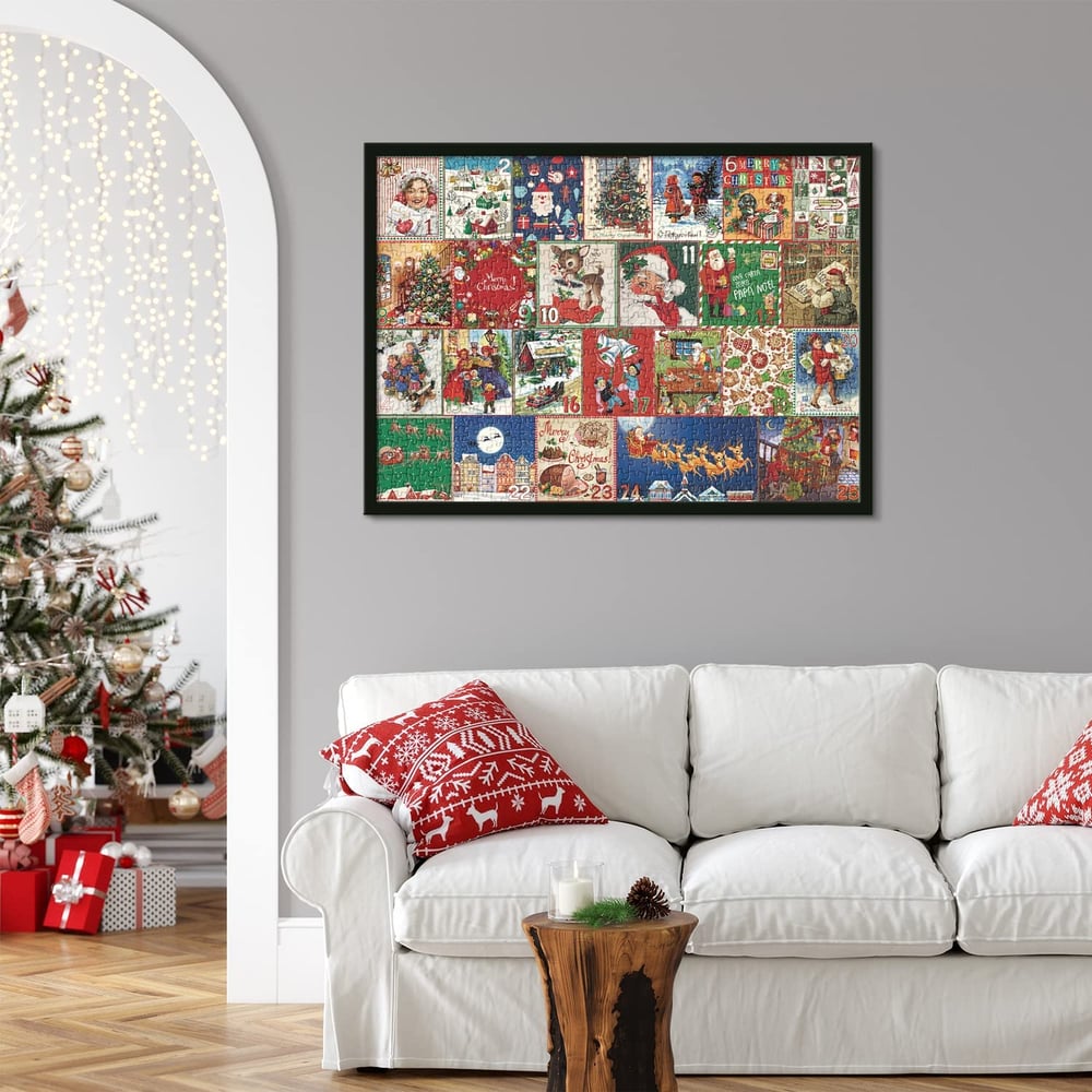 PuzzleJoy Calendario dell'Avvento Puzzle | Unico puzzle da 1000 pezzi per divertimento quotidiano!