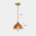 Lampada a Sospensione in Vetro Colorato Classica