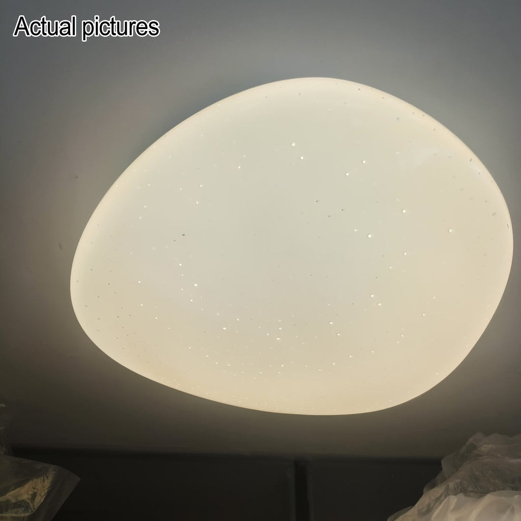Moderna Luce da Soffitto LED con Effetto Pietra a Ciottoli