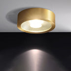 Luce a soffitto LED ultra-sottile in rame di lusso moderno per corridoio