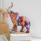 OCS - Elefante Astratto - Oggetto d'Arte Fatti a Mano con Simbolo di Fortuna