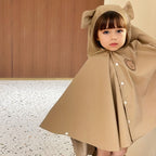 Giacca da Pioggia per Bambini con Cappuccio – Giacca Impermeabile con Stampa di Orso o Coniglio
