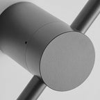 Ray Minimalista LED Applique da Interni Nero