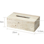 Set da bagno in travertino – Accessori pregiati in pietra naturale | Dispenser per sapone, piattino per sapone, diffusore e vassoio
