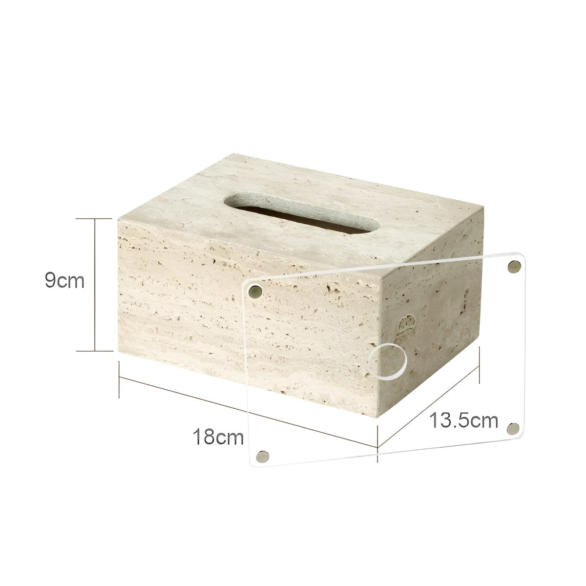 Set da bagno in travertino – Accessori pregiati in pietra naturale | Dispenser per sapone, piattino per sapone, diffusore e vassoio