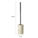 Set da bagno in travertino – Accessori pregiati in pietra naturale | Dispenser per sapone, piattino per sapone, diffusore e vassoio