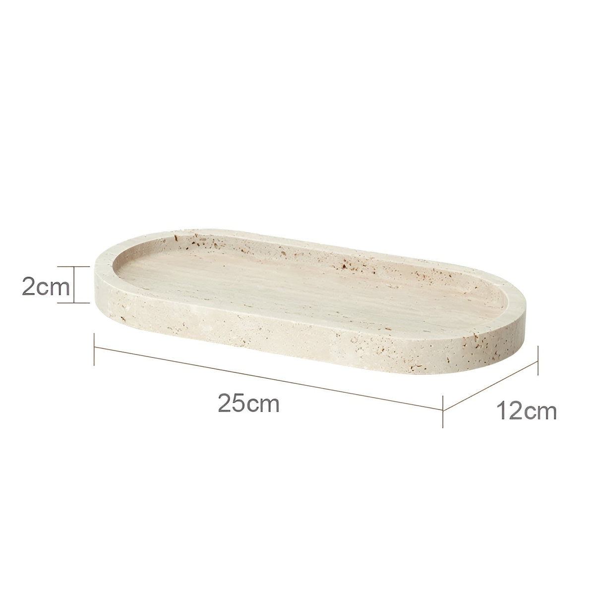 Set da bagno in travertino – Accessori pregiati in pietra naturale | Dispenser per sapone, piattino per sapone, diffusore e vassoio