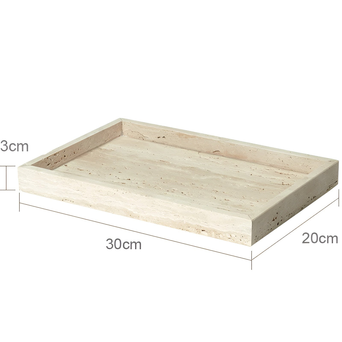Set da bagno in travertino – Accessori pregiati in pietra naturale | Dispenser per sapone, piattino per sapone, diffusore e vassoio