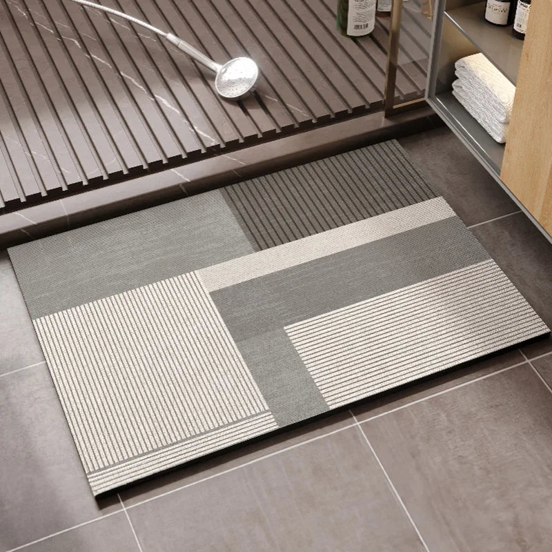 BATHDRY – Tappeto da Bagno Assorbente Veloce con Retro Antiscivolo