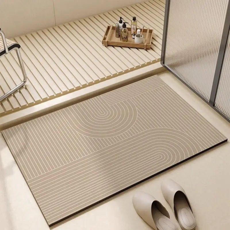 BATHDRY – Tappeto da Bagno Assorbente Veloce con Retro Antiscivolo