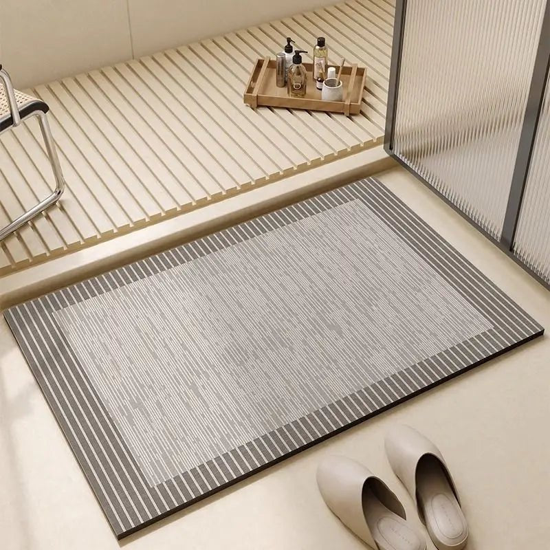 BATHDRY – Tappeto da Bagno Assorbente Veloce con Retro Antiscivolo