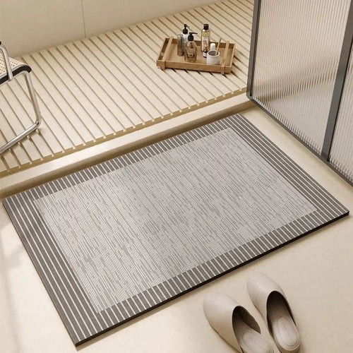BATHDRY – Tappeto da Bagno Assorbente Veloce con Retro Antiscivolo