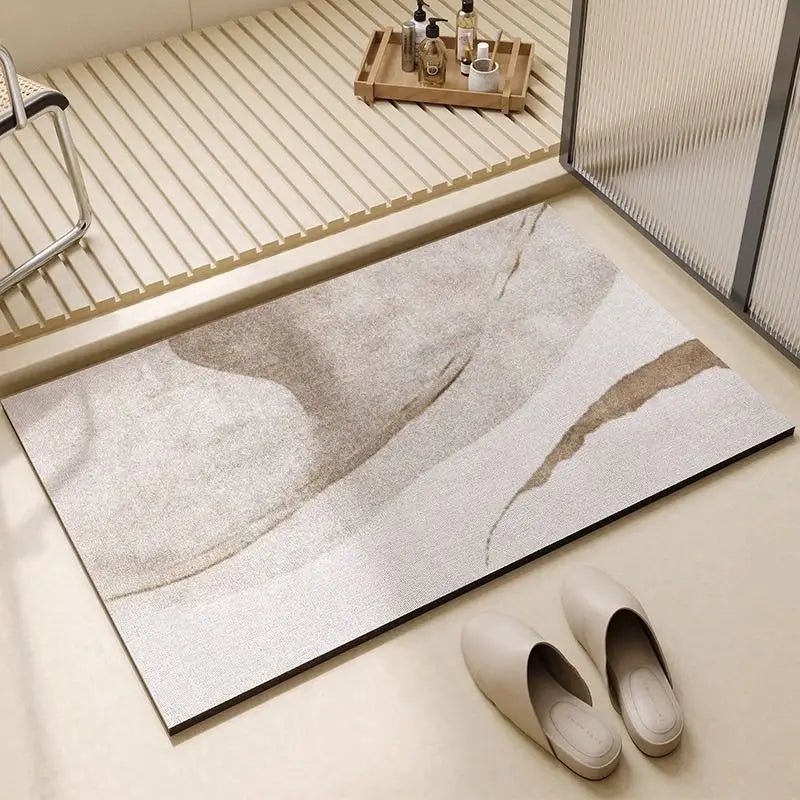 BATHDRY – Tappeto da Bagno Assorbente Veloce con Retro Antiscivolo