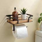 BATHFORGE – Supporto Decorativo da Parete in Ferro Battuto per Asciugamani e Accessori da Bagno