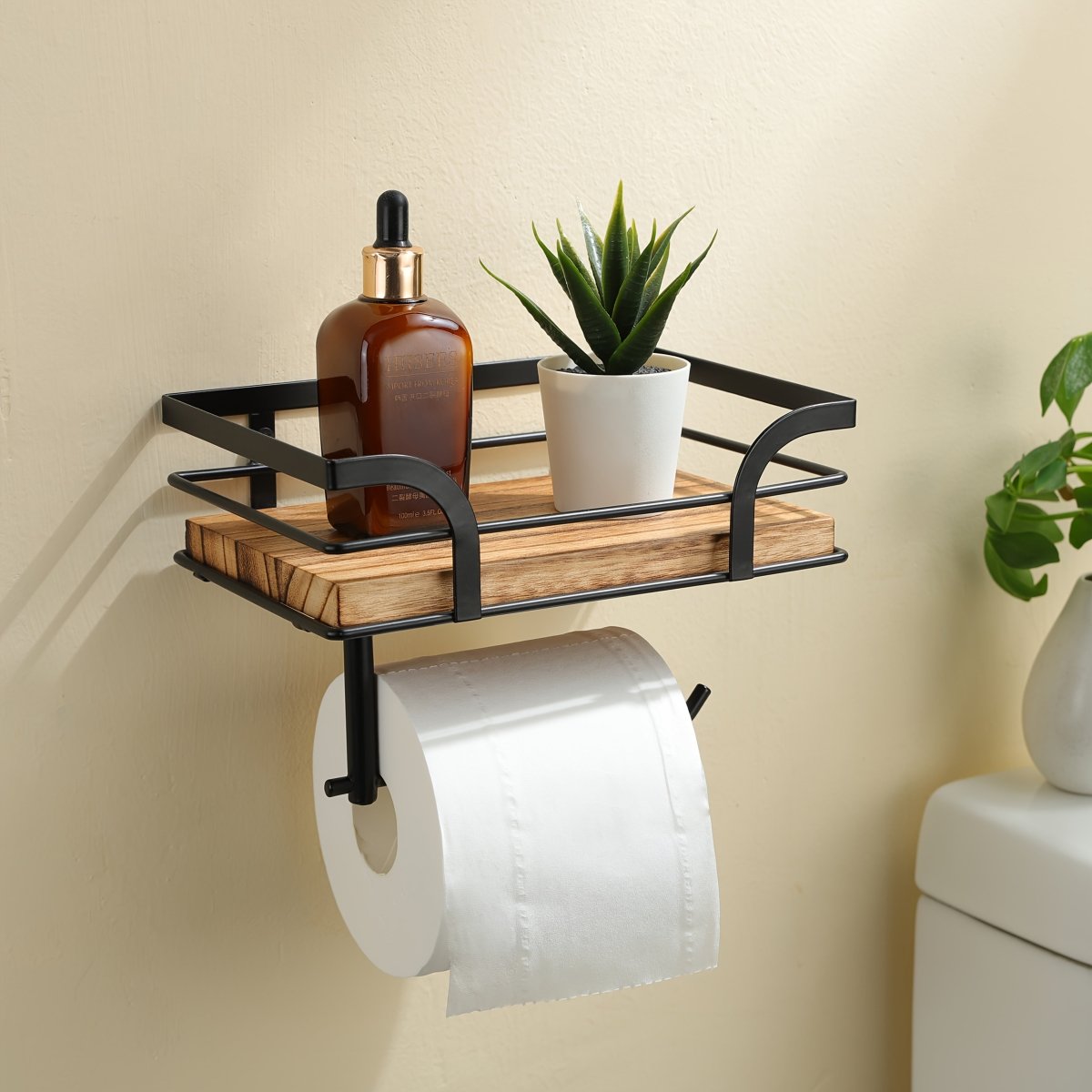 BATHFORGE – Supporto Decorativo da Parete in Ferro Battuto per Asciugamani e Accessori da Bagno
