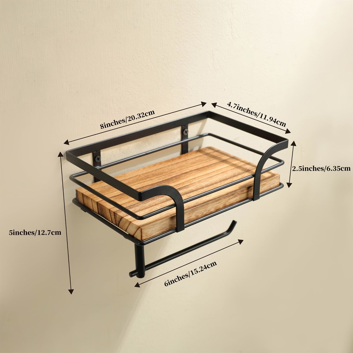 BATHFORGE – Supporto Decorativo da Parete in Ferro Battuto per Asciugamani e Accessori da Bagno