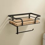 BATHFORGE – Supporto Decorativo da Parete in Ferro Battuto per Asciugamani e Accessori da Bagno