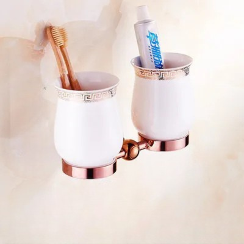 Accessori da Bagno in Ottone Lusso Rosa Oro