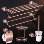 Accessori da Bagno in Ottone Lusso Rosa Oro