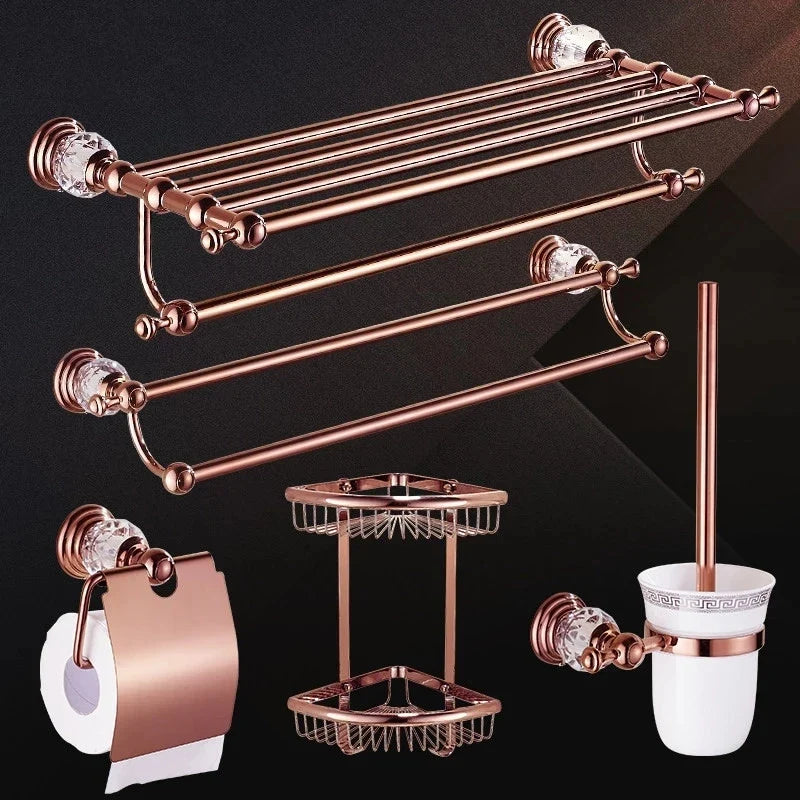 Accessori da Bagno in Ottone Lusso Rosa Oro
