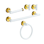 Set di Accessori per Bagno Set di Organizer per Mensole in Acciaio Inossidabile