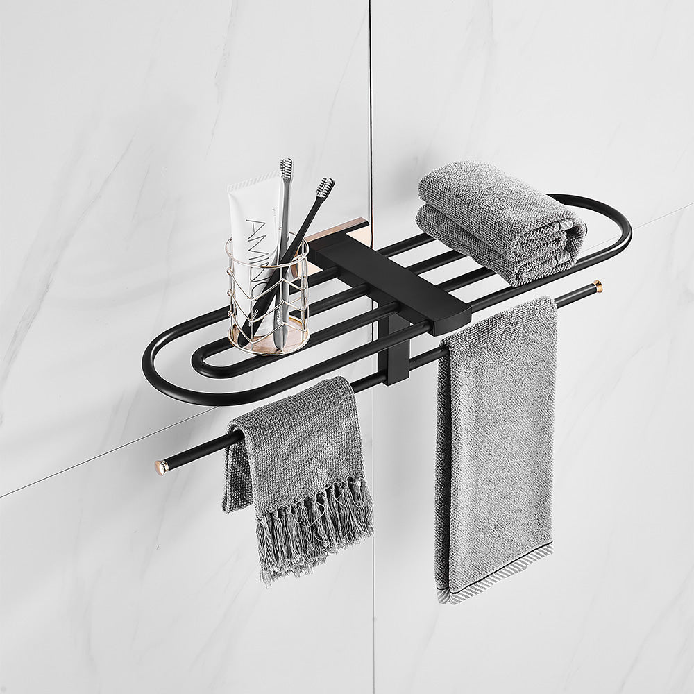 Accessori per Bagno Portasciugamani Ripiano Barre Singole