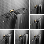 Accessori per Bagno Portasciugamani Ripiano Barre Singole