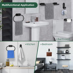 Set di Accessori per Bagno Barra Asciugamani Acciaio Inossidabile