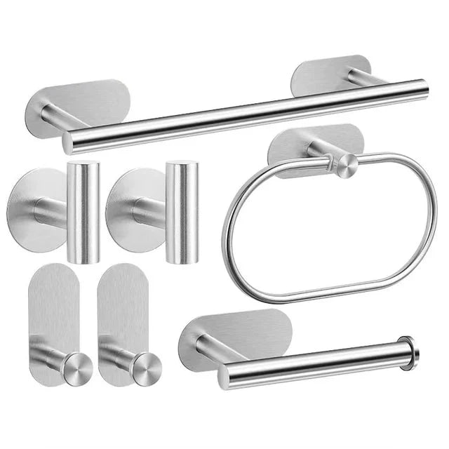 Set di Accessori per Bagno Barra Asciugamani Acciaio Inossidabile