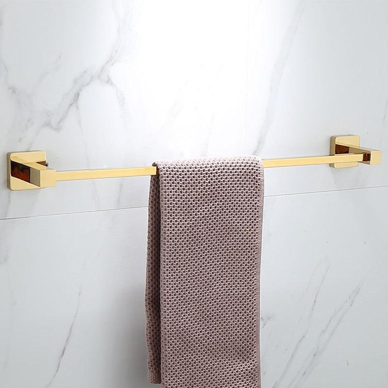 Set di Accessori per Bagno: Porta Asciugamani, Porta Carta, Porta Spazzola per WC