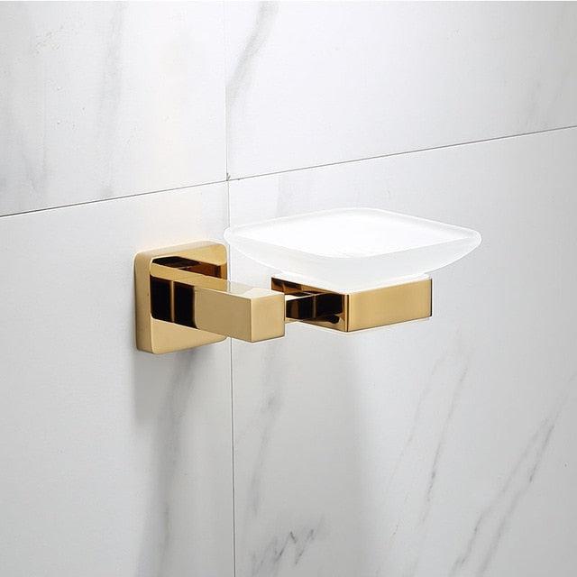 Set di Accessori per Bagno: Porta Asciugamani, Porta Carta, Porta Spazzola per WC