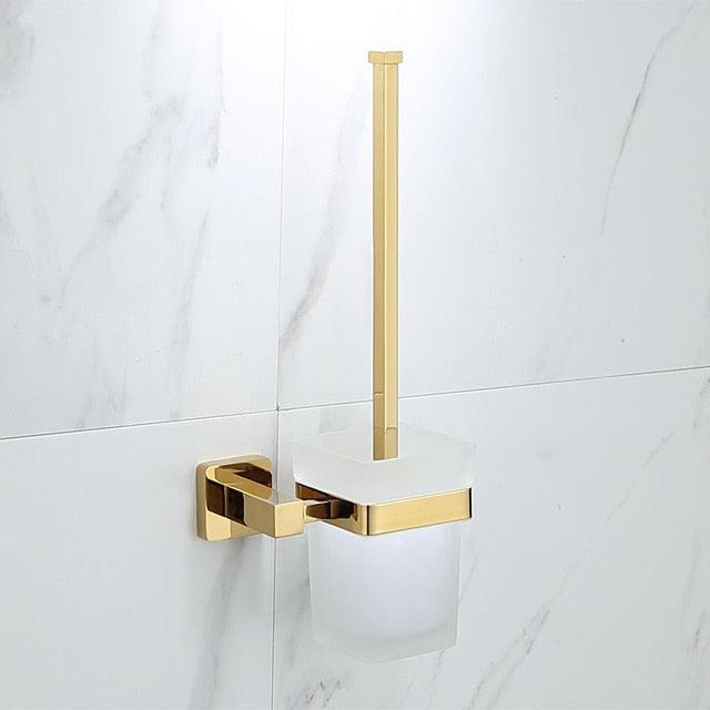 Set di Accessori per Bagno: Porta Asciugamani, Porta Carta, Porta Spazzola per WC
