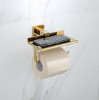 Set di Accessori per Bagno: Porta Asciugamani, Porta Carta, Porta Spazzola per WC