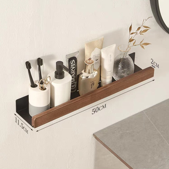 Rastrelliera da Bagno a Muro per Doccia Stile Nordico Scaffale di Stoccaggio
