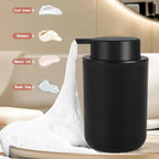 Dispenser di Sapone Liquido Schiumoso Ricaricabile per Bagno con Bicchiere per Collutorio