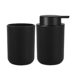 Dispenser di Sapone Liquido Schiumoso Ricaricabile per Bagno con Bicchiere per Collutorio