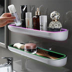 Supporto per Mensola da Bagno con Barra per Asciugamani