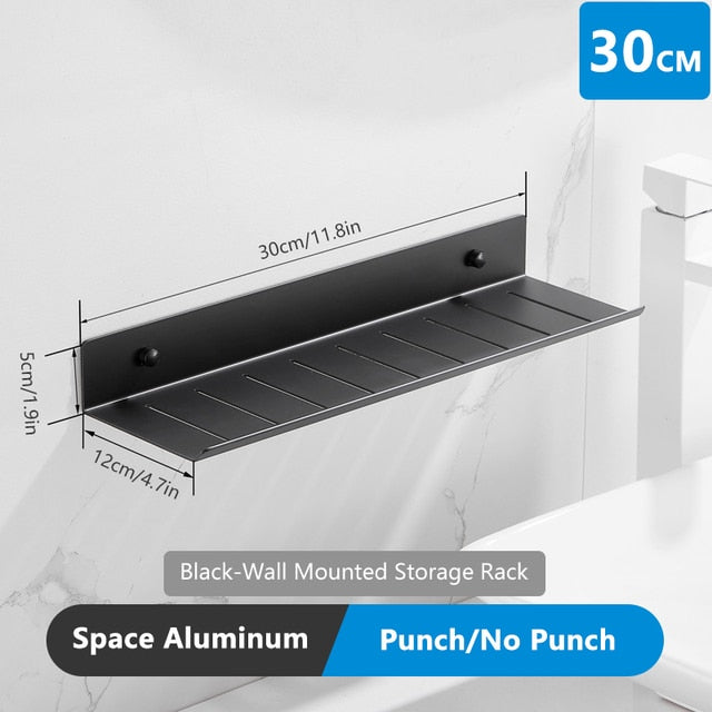 Portaoggetti da Bagno Moderno - Mensole da Bagno Senza Fori