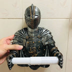 Porta Carta Igienica Statua Medievale Cavaliere Dispenser Carta Igienica