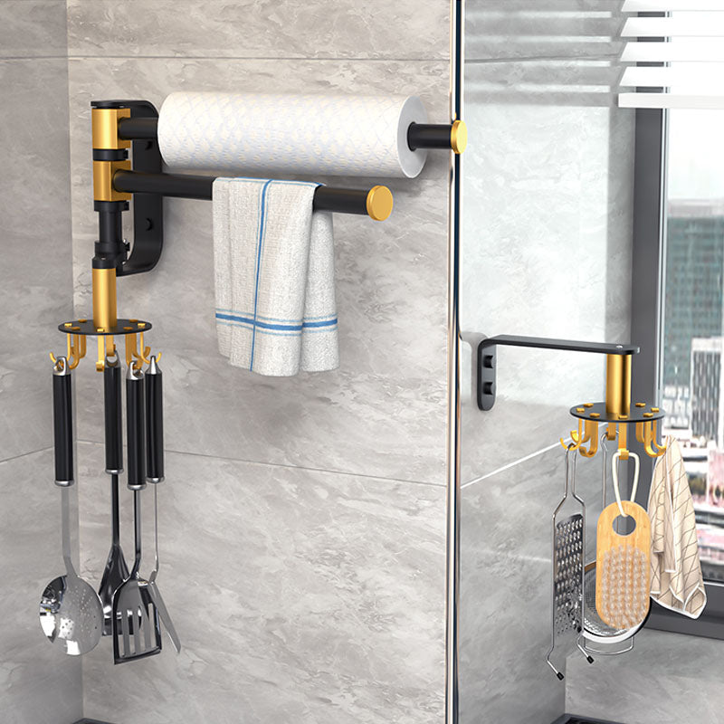 Porta Asciugamani da Bagno Mensola da Bagno Senza Perforazione Porta Asciugamani Rotante