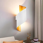 SpiralGlow Light - Lampada a parete LED a spirale in metallo impermeabile nordico