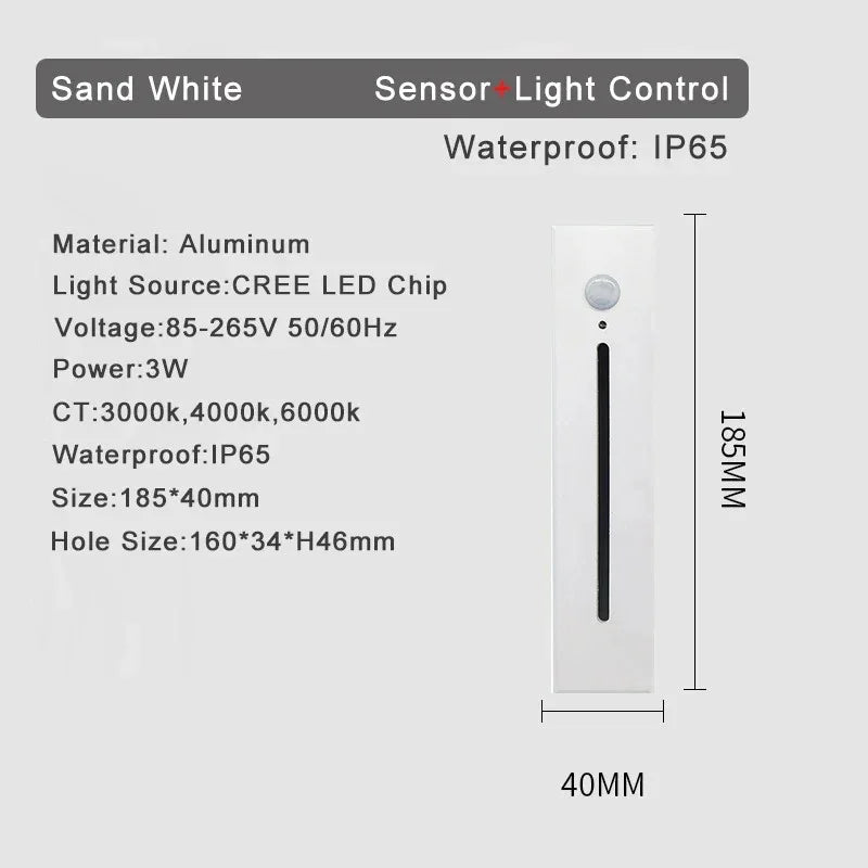 Lampada da Parete con Sensore di Movimento Shadee